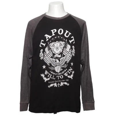 Maillot de baseball (Noir, Gris) de Tapout Coton, Polyester