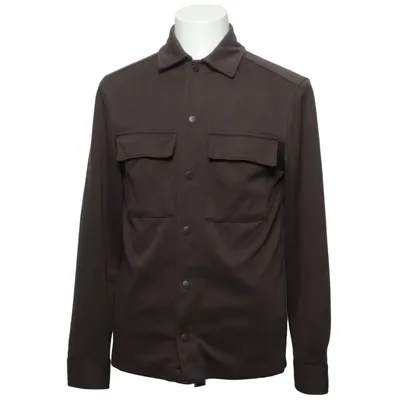 Overshirt (Bruin) van H&M Man Katoen, Polyester, Viscose