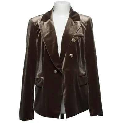 Blazer (Brown) from Attentif Elastane, Polyester