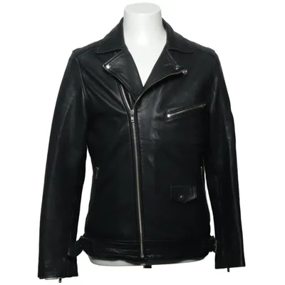 Biker jacket (Black) from Mouli Leather, Polyester