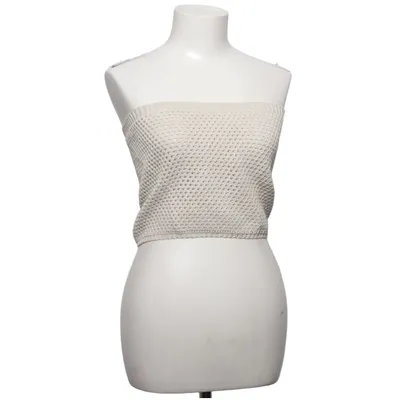 Tube top (Beige) from Outfitbook Acrylic, Cotton