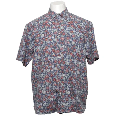 Kurzarmhemd (Blau, Rot, Mehrfarbig) von Oscar of Sweden Baumwolle, Polyester