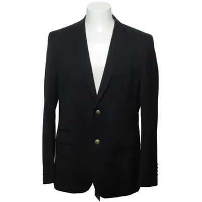Blazer (Zwart) van Cavaliere Viscose, Wol