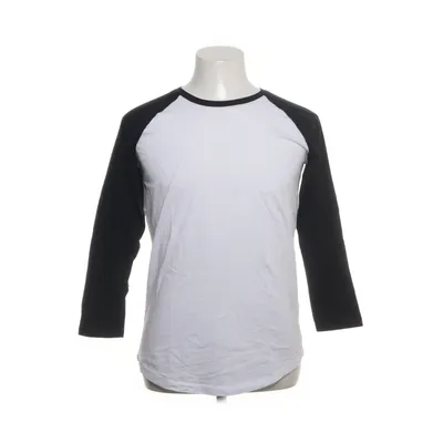 Långärmad t-shirt (Vit, Svart) från Earth Positive Ekologisk bomull