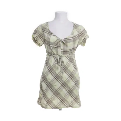 Dress (Green, White, Brown) from Jofrati Viscose