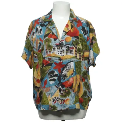 Short sleeve shirt (Blue, Green, Yellow, Multicolored) from Eurofashion Viscose