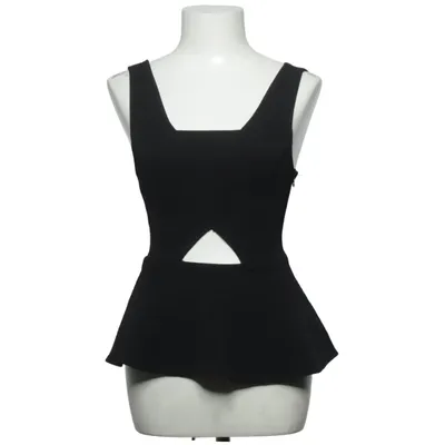Peplumbluse (Sort) fra Bik Bok Elastan, Polyester