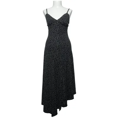 Maxi dress (Black, White) from Shein Elastane, Polyester