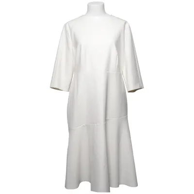 Klänning (Vit) från Hugo Boss Bomull, Elastan, Återvunnen polyester, Viskos