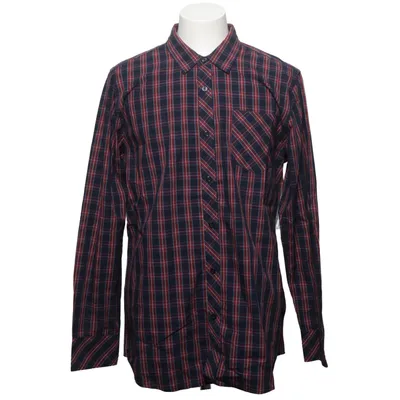 Flannel skjorte (Blå, Rød) fra MyWear Man Bomuld