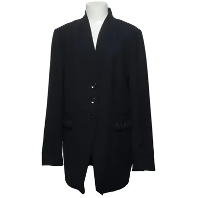 Kavaj (Svart) från Aust Polyester, Ull