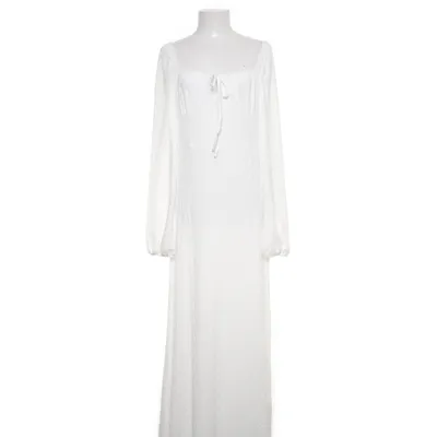 Maxikjole (Hvid) fra Bubbleroom Elastan, Genanvendt polyester