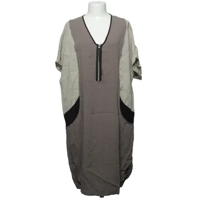 Jurk (Grijs, Beige, Zwart) van Qneel Polyamide, Viscose