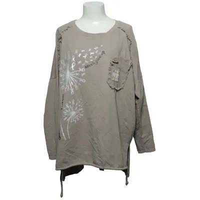 T-shirt à manches longues (Marron) de Rosa Rosa Coton, Élasthane