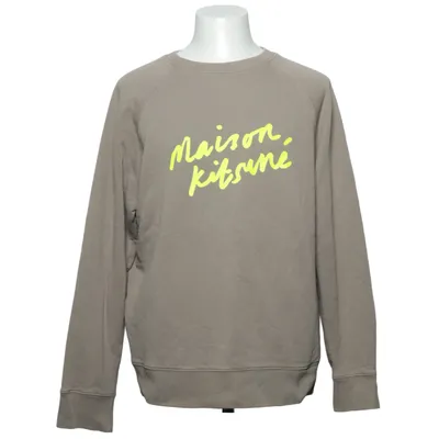 Sweatshirt (Grå, Gul) fra Maison Kitsuné Bomuld