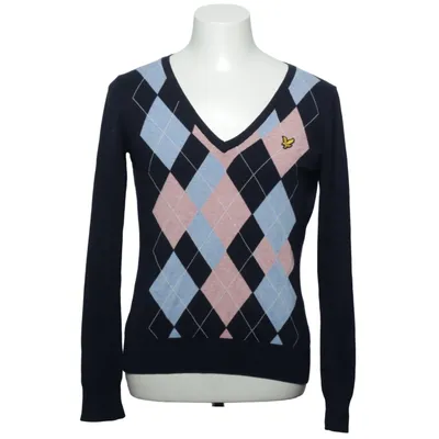 Pullover (Blau, Pink, Mehrfarbig) von Lyle & Scott Vintage Baumwolle