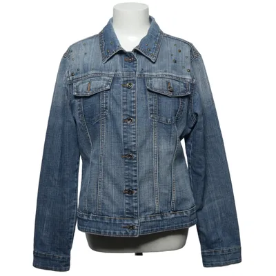 Denim jacket (Blue) from T.U.K Cotton, Elastane