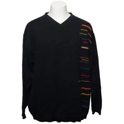 Pullover (Svart, Flerfärgad) från Signum Akryl, Merinoull