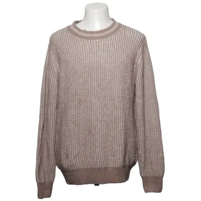 Sweater (Beige, White) from Lands' End Acrylic, Polyamide, Polyester, Wool