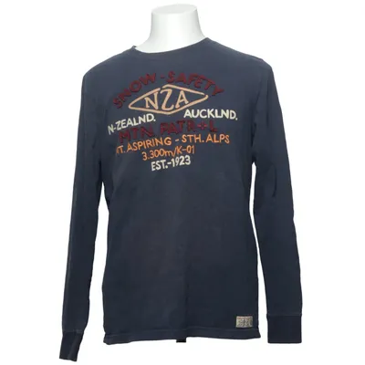 Långärmad t-shirt (Blå) från New Zealand Auckland Bomull