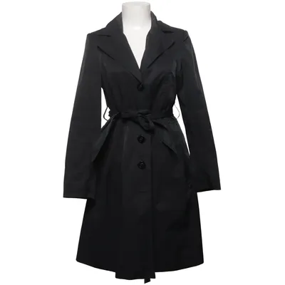 Trenchcoat (Zwart) van Petroff Katoen, Polyester