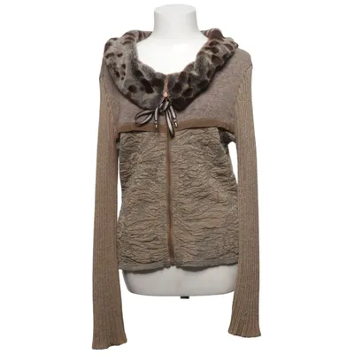 Cardigan (Brun) fra Eva & Claudi Akryl, Polyamid, Polyester, Uld