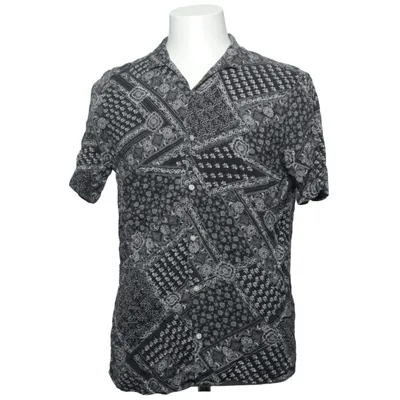 Short sleeve shirt (Black, White) from Zara Man Viscose