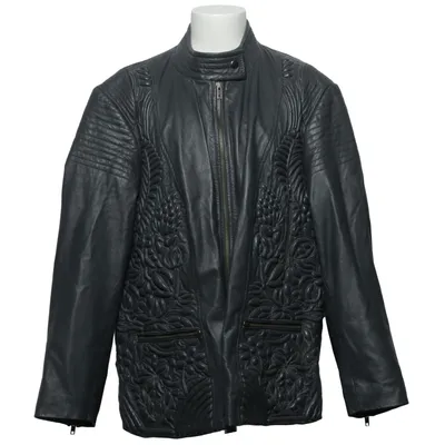 Veste en cuir (Gris) de Paola! Cuir