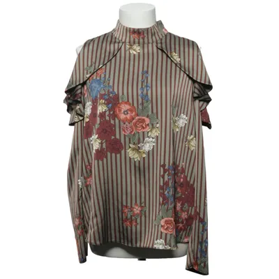 Blouse (Marron, Multicolore) de adL Élasthane, Polyester