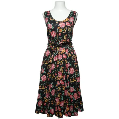 Jurk (Zwart, Meerkleurig) van Lady Vintage Katoen, Elastaan