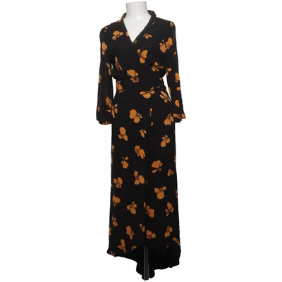 Wikkeljurk (Zwart, Oranje) van Ganni Viscose