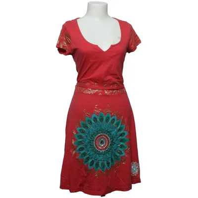 Jurk (Rood, Meerkleurig) van Desigual Katoen, Viscose