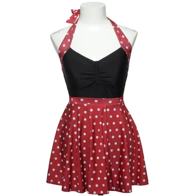 Badset (Svart, Röd, Vit) från Disney Elastan, Polyester