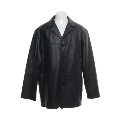 Leren jas (Zwart) van Mangoon Polyester, Leer