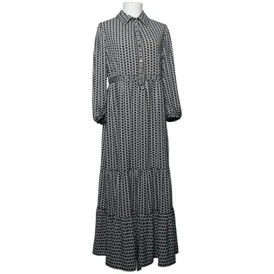 Maxi jurk (Zwart, Wit) van Max Studio Elastaan, Polyester