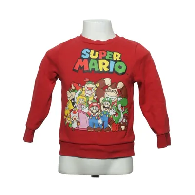 Collegetröja (Röd, Flerfärgad) från Super Mario Bomull, Polyester