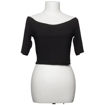 Crop top (Zwart) van Glassons Elastaan, Polyester