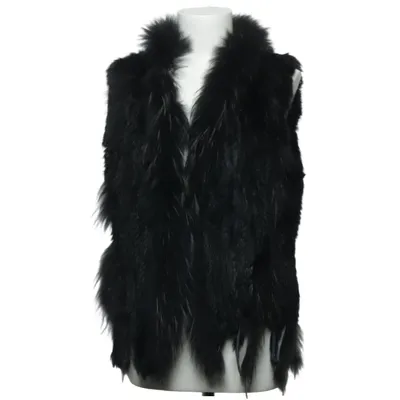 Bont gilet (Zwart) van Maclauren Konijnenbont