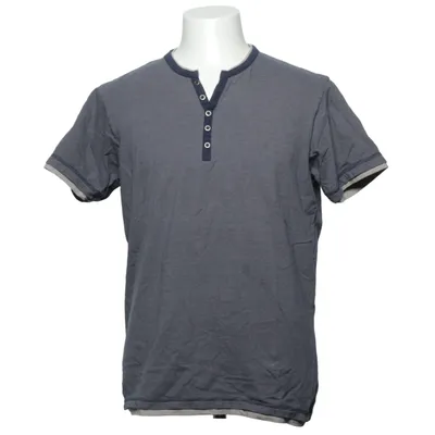 T-shirt manches longues (Bleu, Gris) de Tony Brown Coton