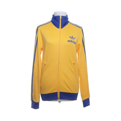 Træningsjakke (Gul, Blå) fra Adidas Nylon, Bomuld, Viscose, Polyester