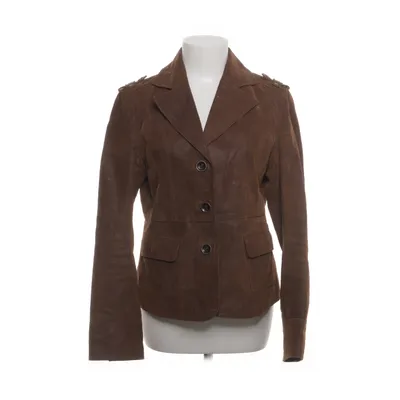 Leren jack (Bruin) van Biaggini Polyester, Leer