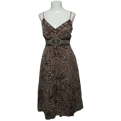 Kjole (Brun, Hvid) fra Mixit Polyester, Silke