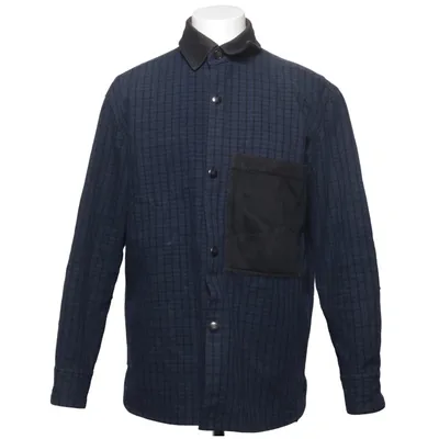 Skjortejakke (Blå, Sort) fra Acne Studios Nylon, Polyester, Viscose, Uld