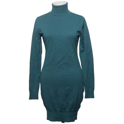 Jurk met col (Blauw) van AJC Polyamide, Viscose