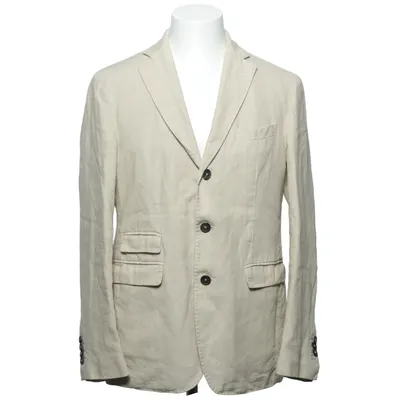 Blazer (Beige) from Massimo Alba Linen, Viscose
