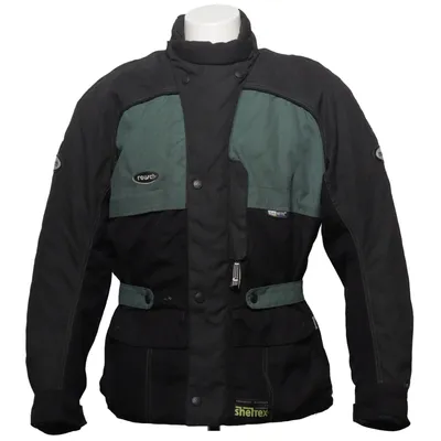 Motorcycle jacket (Black, Green) from Reusch Polyamide, Polyester
