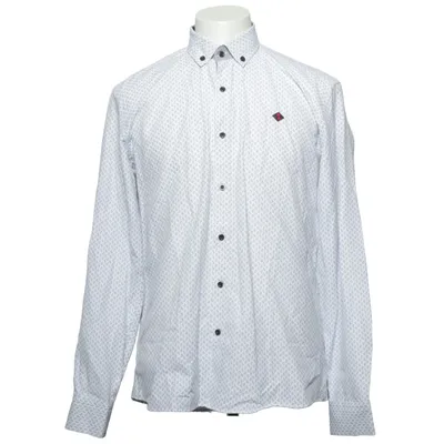 Shirt (Wit, Blauw) van Sir Raymond Tailor Katoen, Polyester