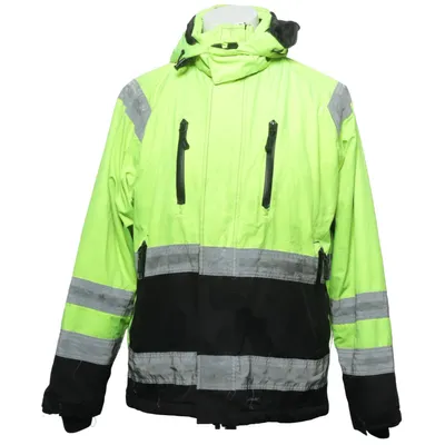 Refleksjakke (Gul, Sort, Sølv) fra Top Swede Polyester