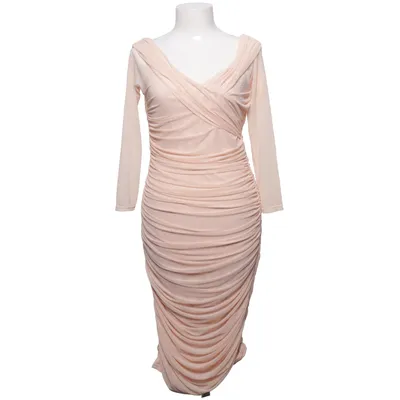 Kjole (Beige) fra Boohoo Elastan, Polyester