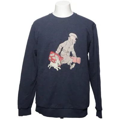 Collegetröja (Blå) från Tintin Bomull